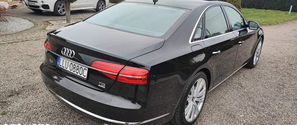 Audi A8 cena 127700 przebieg: 77200, rok produkcji 2015 z Łuków małe 379